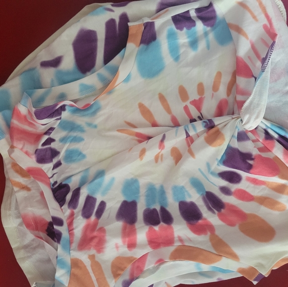 Tye dye Crop top midi dress size large - Picture 7 of 9